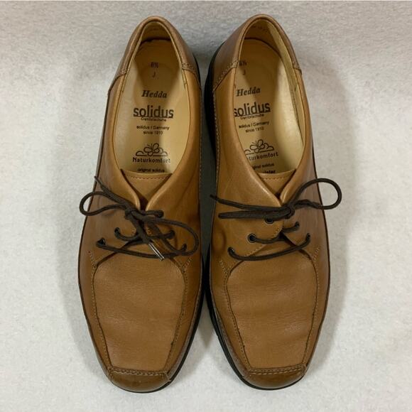 Solidas Heide Mens Leather‎ Comfort Shoes Sz 6.5 J Wide Orthopedic Germany Cork main image 10